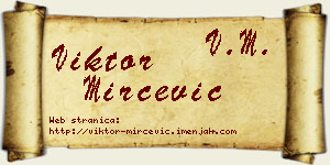 Viktor Mirčević vizit kartica